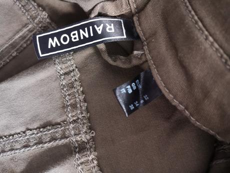 Džínsové olivové šaty rainbow, bonprix,s