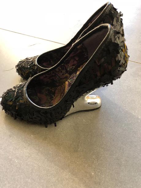 Lodičky čierne na platforme, 35