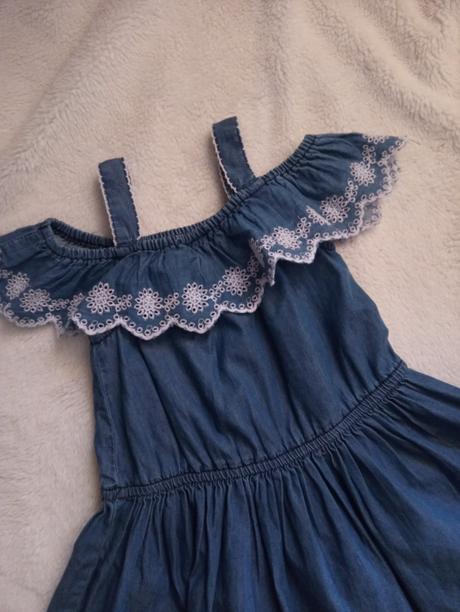 Letné šaty s výšivkou, palomino,98