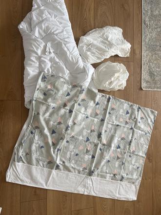 Detsky paplon, plachty a obliecka, šírka (cm): 90,dĺžka (cm): 130