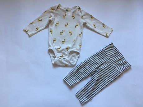 Set body a legíny so zirafkami h&m v. 68, h&m,68