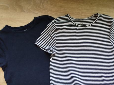 2x tričko 134/140, h&m,134