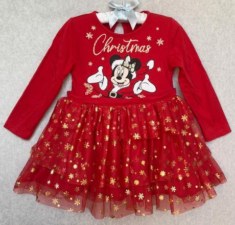 Disney baby vianočné šaty mickey mouse, 86