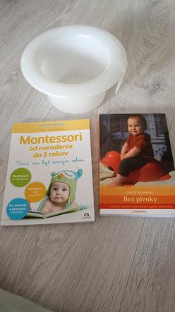 Nočník na bezplienkovu metodu, kniha- bez plenky,