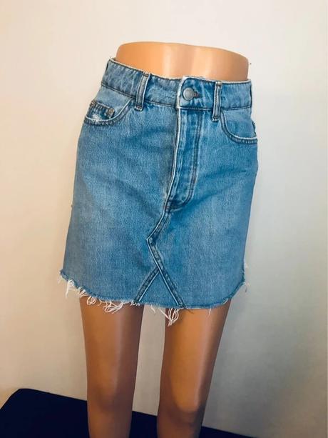 Trendy rifľová mini sukňa bershka vintage vel. xs, bershka,xs