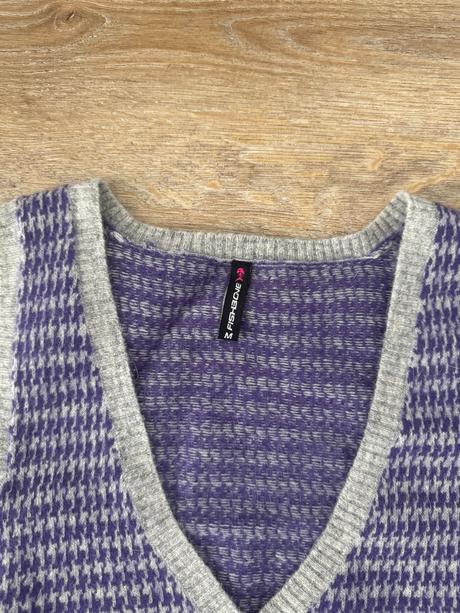 Vlnená vesta s/m, fishbone,m