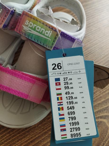 Sprandi blikajúce sandále, sprandi,26