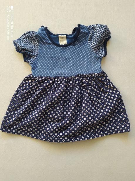 Krásne šatičky s body pod sukničkou, h&m,68