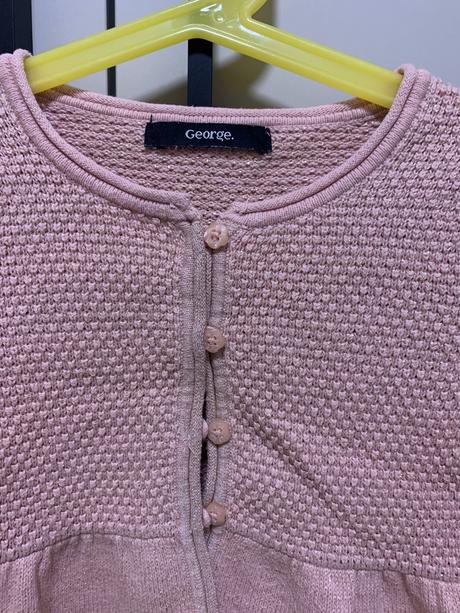 Staroružový svetrík s volánovým lemom, george,98