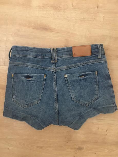 Modré šortky, h&m,xs