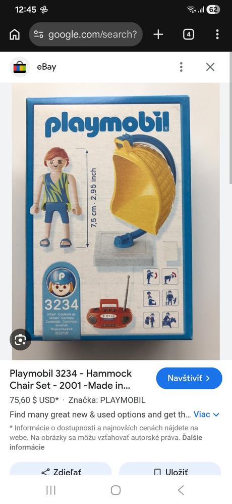 Playmobil 3234 hupacie kreslo, 