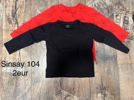 Tričká dlhý rukáv, sinsay,104