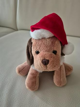 Plyšák vianočný psík,