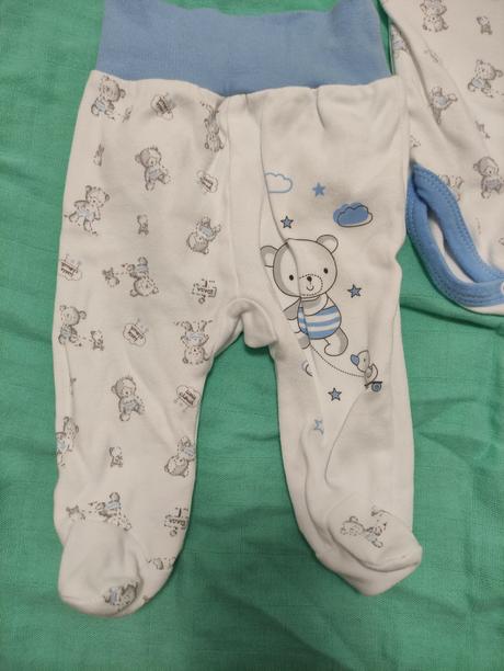 Body s polodupackami medveď 62, new baby,62