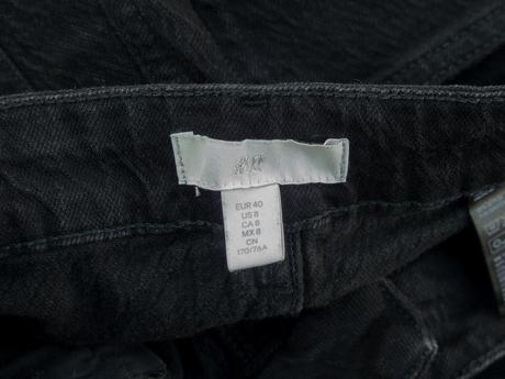 Čierne rifle s vysokým pásom, h&m,40