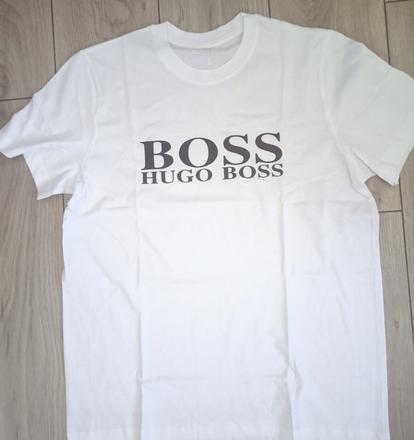Pánske tričko biele veľkosť m, hugo boss,m