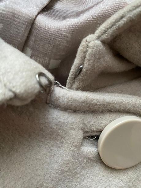 Maslový vlnený kabát, h&m,34