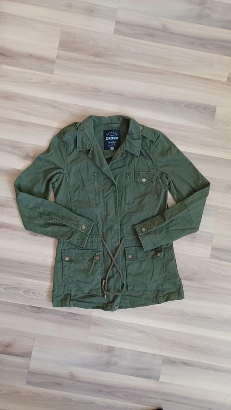Khaki prechodná bunda, xs