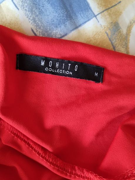 Červený elastický top mohito m, mohito,m