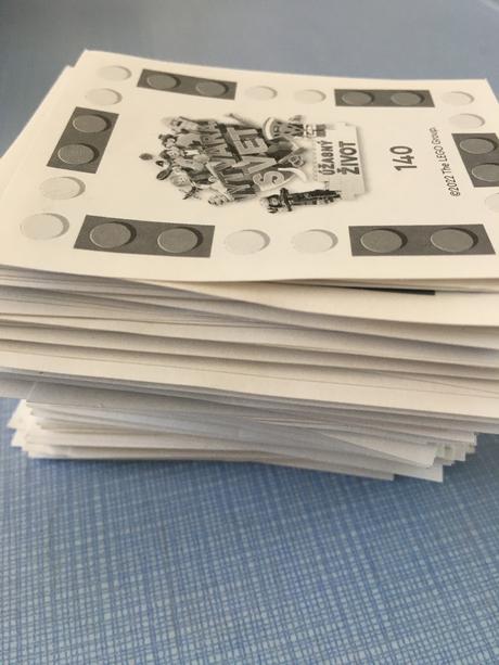 Nálepky úžasný život jednota, 