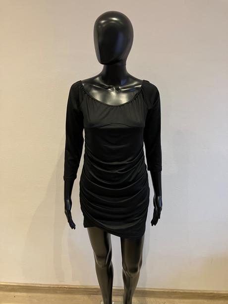 Dámske čierne elegantné šaty (m), m