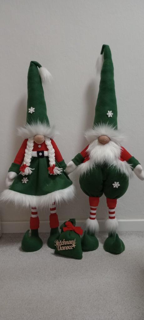 Vianočný párik škriatkov, 