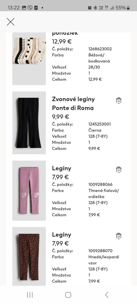 3 pack zateplených, h&m,128