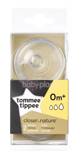 Tommee tippee náhradný cumlík silikónový 0m+ s var, tommee tippee