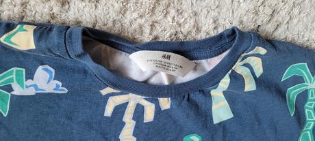Tričko dvojicky palmy, h&m,122