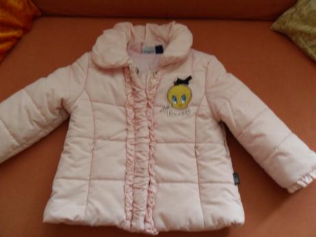 Oteplena bundicka na 12 mes.tweety cena 7 eur, 80