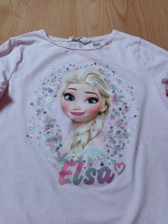 Tričko frozen len oprate, h&m,140