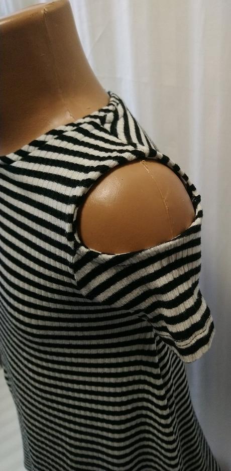 Dievčenské čierno biele šaty, f&f, f&f,122