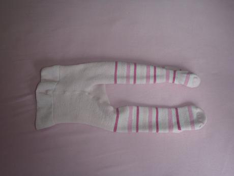 Ružové teplé pančušky prúžkované, lupilu,68