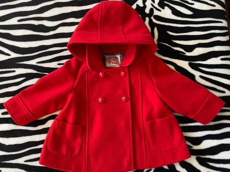 Dievčenský kabatik červený f&f 6-9 m, f&f,74