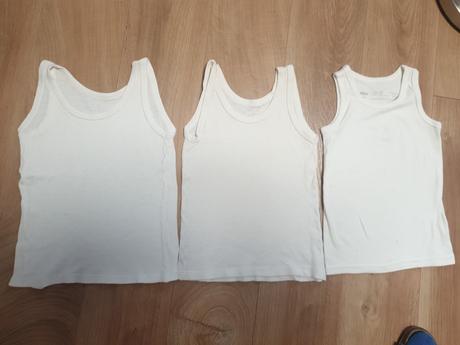 3x biele tielka 98/104, lupilu,98