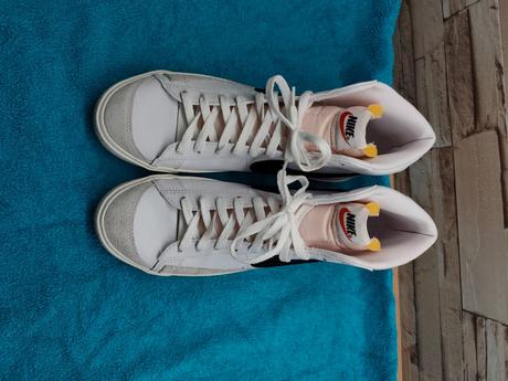 Nike 44 - pánske kožené biele tenisky, nike,44