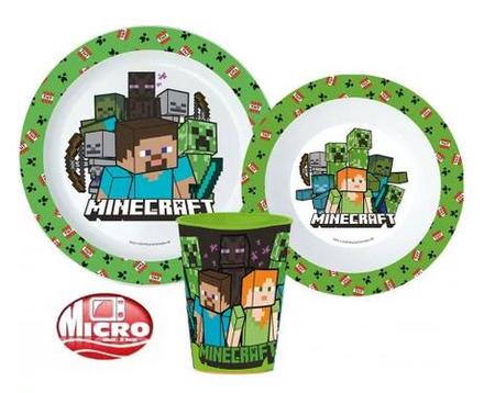 Jedálenský set - plast - minecraft - skladom, 