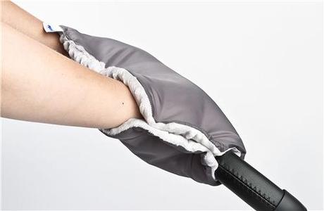 Sensillo rukávnik na kočík z minky 40x45 šedá, caretero