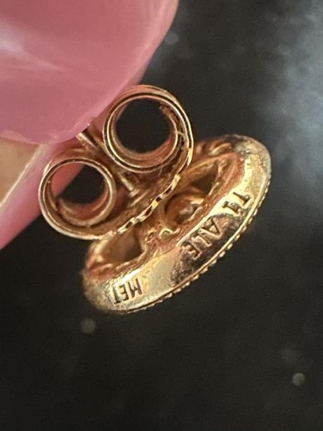 Náušnice + prsteň vo farbe gold rose zn. pandora, pandora