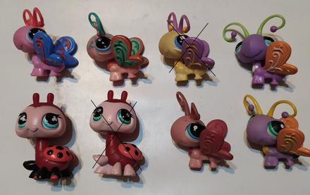 Lps motyl, lienka, vazka, vcela, 