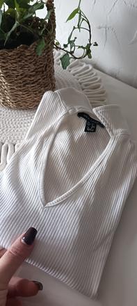 Trendový biely top, new look,34