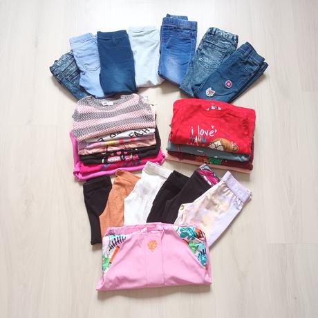 Balík oblečenia pre dievčatko v.98-104, 86–98