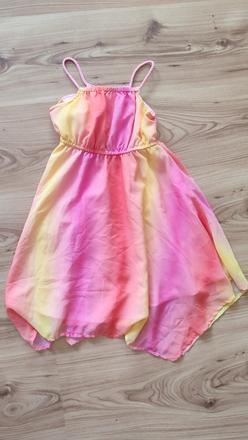 Dúhové šaty, h&m,98