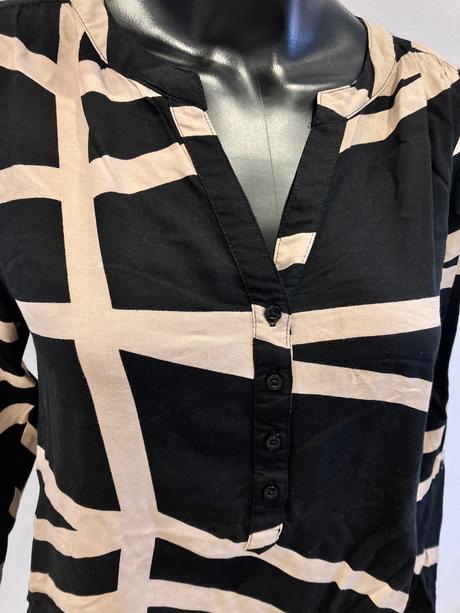 Dámska blúzka krémovo čierna street one (34), street one,xs