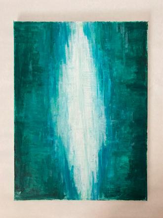 Abstraktný obraz na platne, 