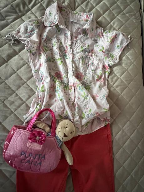 Tom tailor nohavice + next bluzka, 140–152