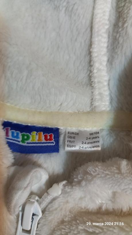 Teplucka mikinka, lupilu,104