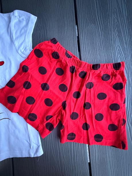 Letné pyžamko beruška a čierny kocúr, disney,110