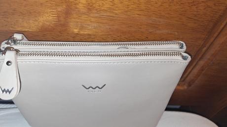 Bledoružová clutch kabelka vuch, 