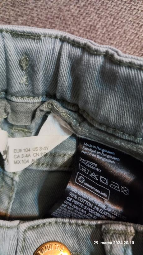 Moderne riflicky, h&m,104